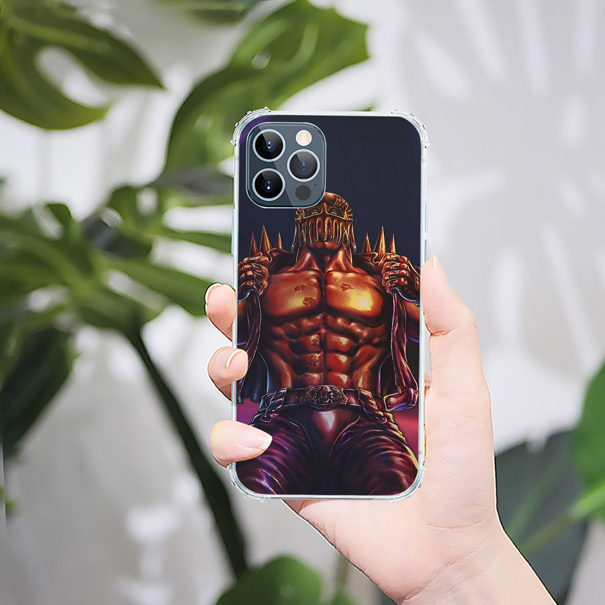 （画像用） 北斗の拳 Fist of the North Star 【iPhone 12シリーズ対応】透明スマホケース（クリアソフトケース）